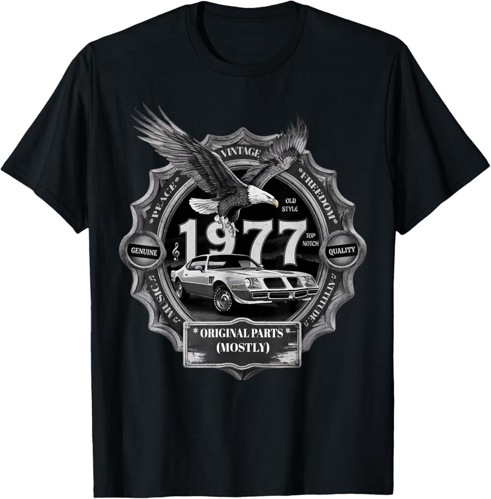 1977 77 Trans Amblack Car MUSCLE CARS 70s Zambia Shirt